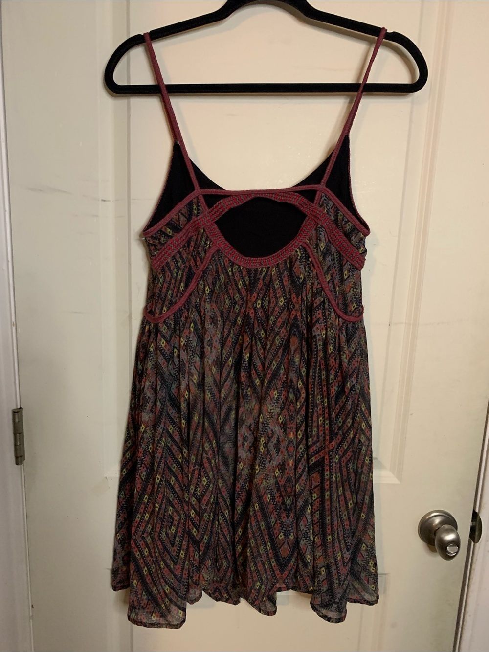 Free People Periscopes in the Sky Babydoll Mini Dress Diamond Multicolor - Picture 8 of 9